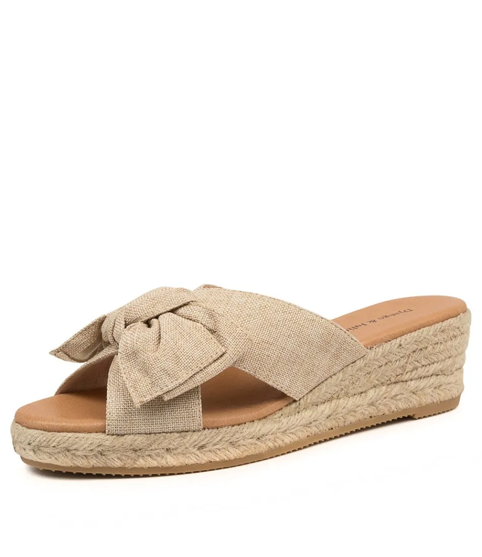 Escarpins Serena en Tissu Naturel - Modèle Femme Élégant Django & Juliette