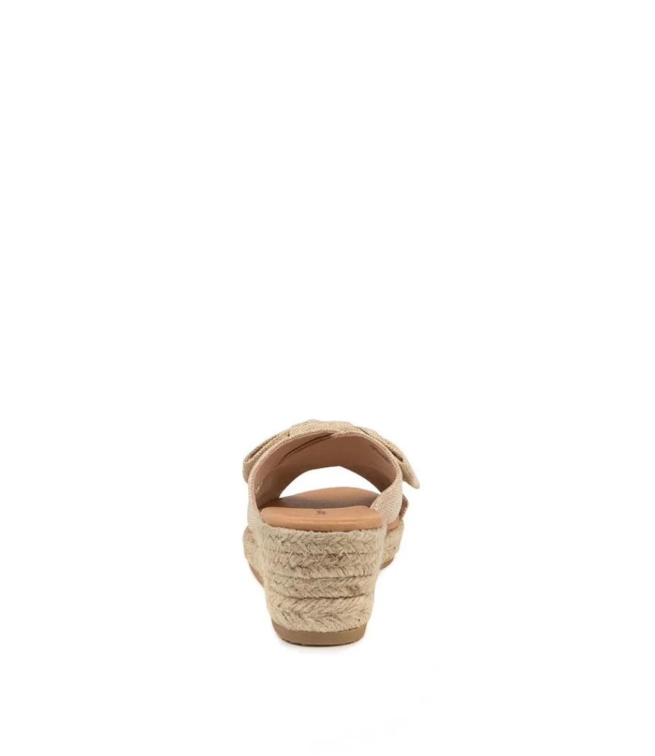 Escarpins Serena en Tissu Naturel - Modèle Femme Élégant Django & Juliette