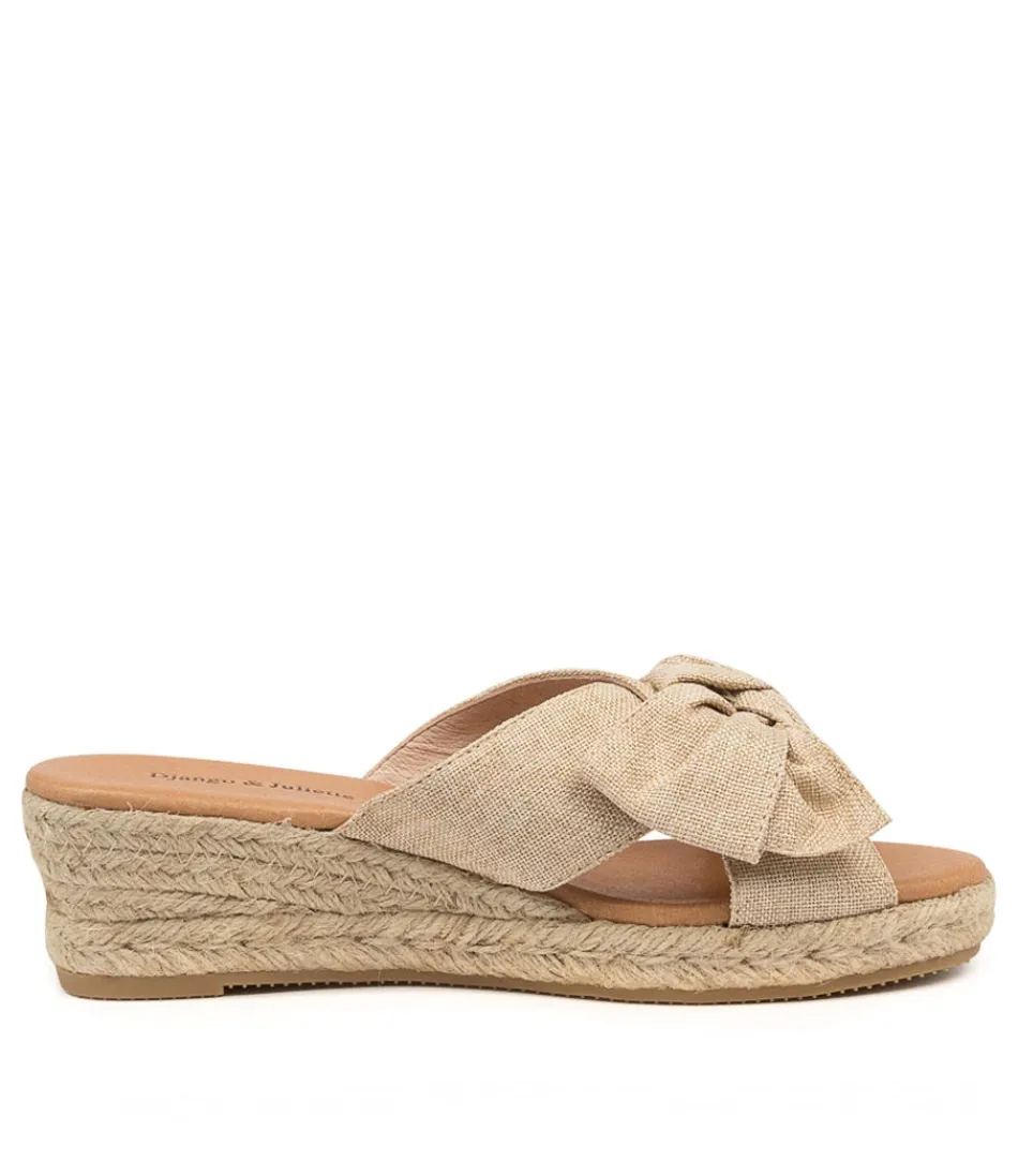 Escarpins Serena en Tissu Naturel - Modèle Femme Élégant Django & Juliette