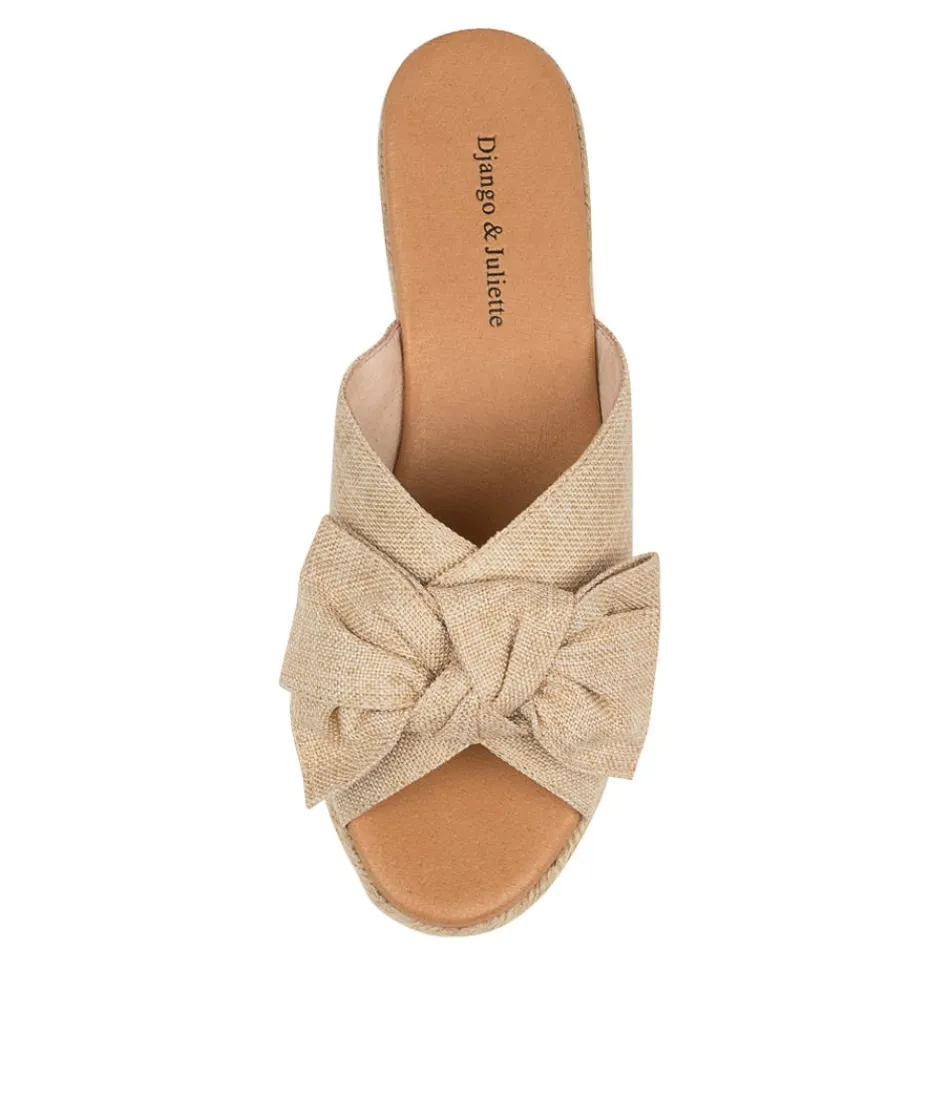 Escarpins Serena en Tissu Naturel - Modèle Femme Élégant Django & Juliette
