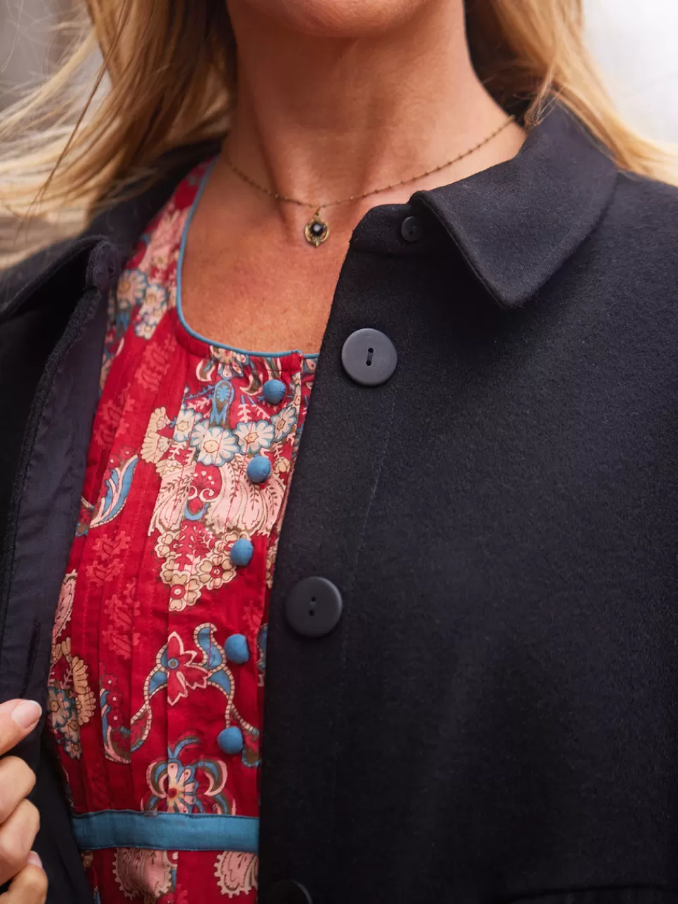 Manteau Sherwood en Laine Authentique - Style Élégant April Cornell