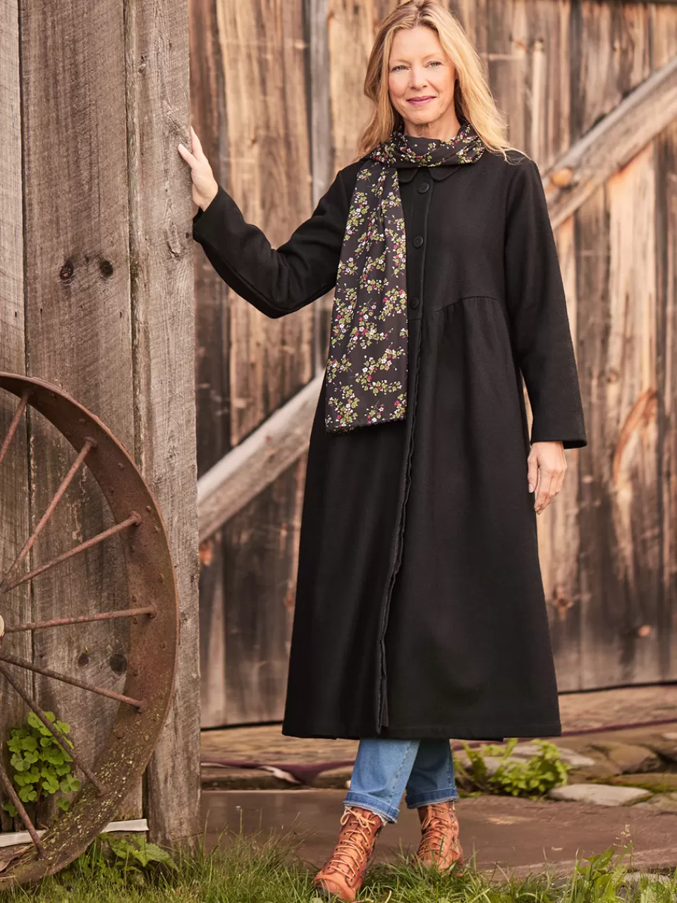 Manteau Sherwood en Laine Authentique - Style Élégant April Cornell