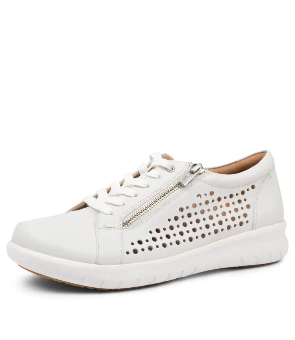 Escarpins Compensés ZIERA Shovo-XF - Cuir Blanc Élégant pour Femme