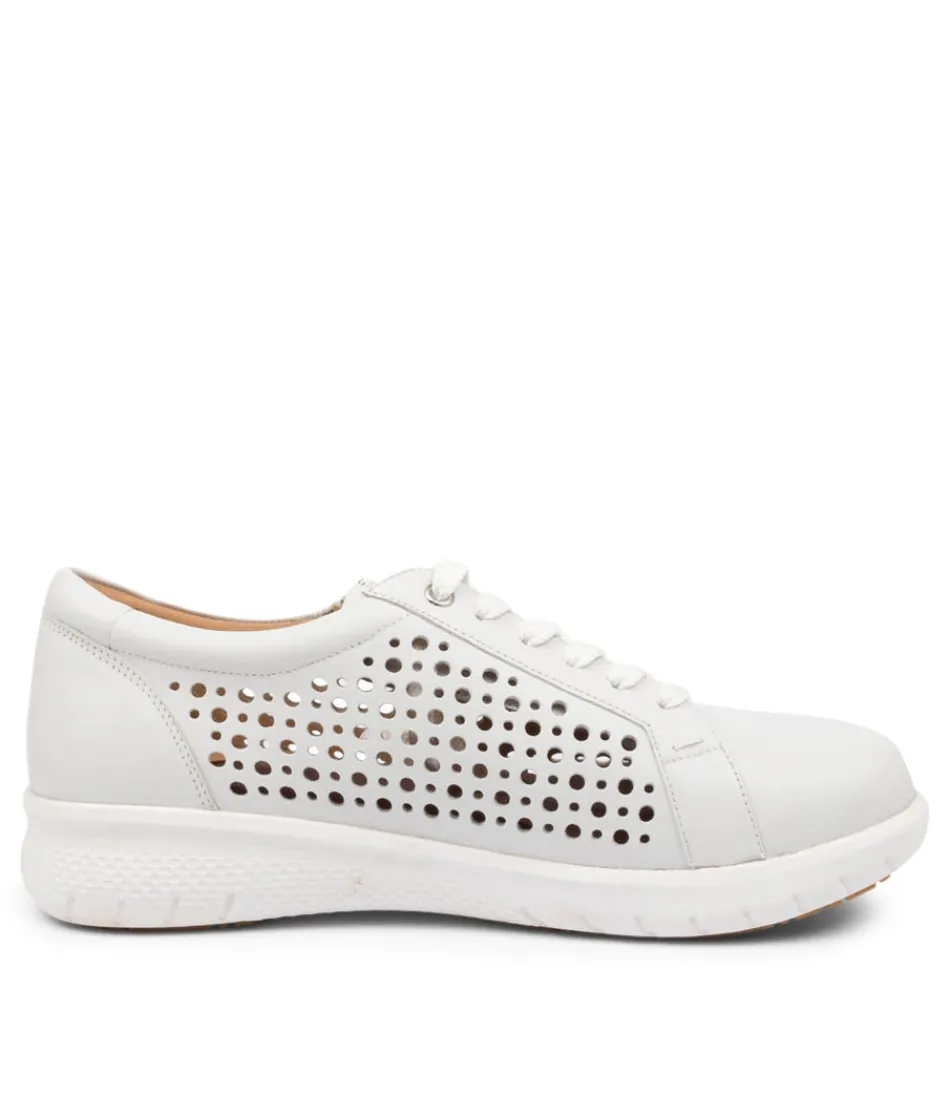 Escarpins Compensés ZIERA Shovo-XF - Cuir Blanc Élégant pour Femme