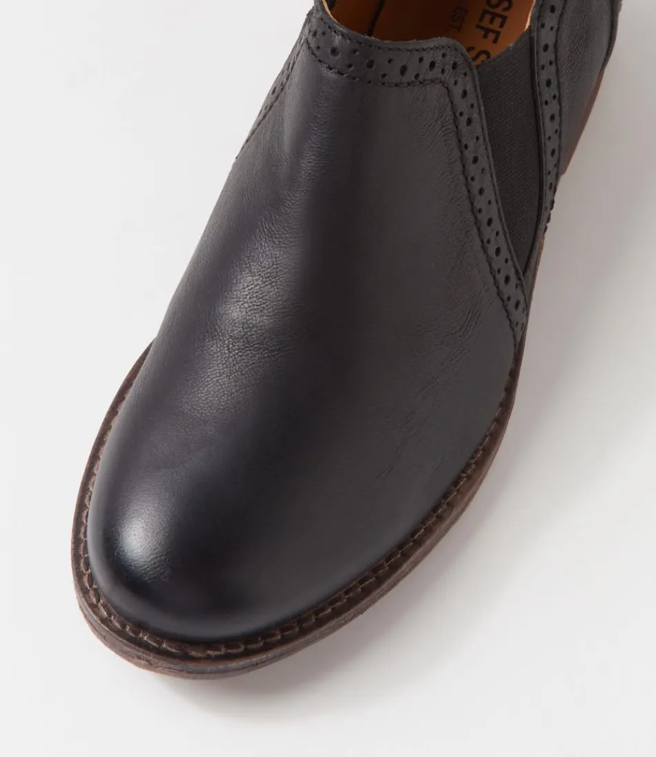 JOSEF SEIBEL Sienna - Chaussures femme en cuir noir élégantes, modèle confortable pointure 43