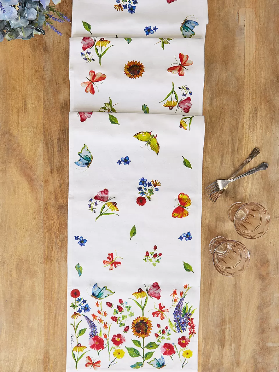 Tapis Jardin Fraternel Élégant - Collection Printemps Éternel par April Cornell