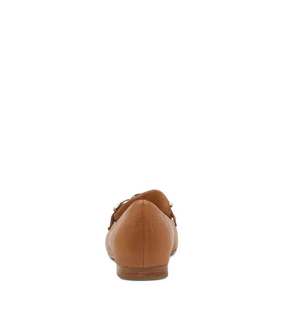 Mocassins Socoro en cuir véritable brun cacao - Chaussures intemporelles pour femme