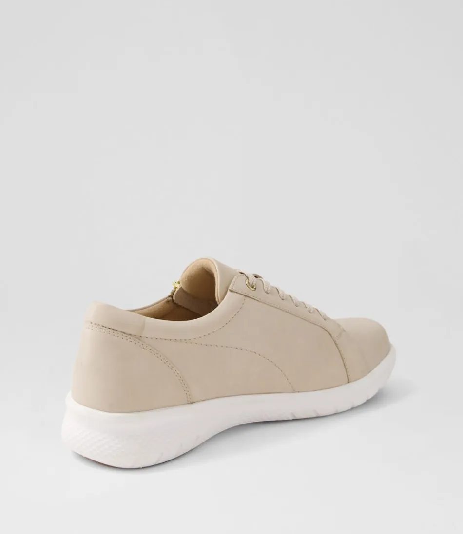 Escarpins Sport ZIERA Solar Xf - Confort Optimal en Cuir Velouté Amande pour Femmes - Démarche Légère au Quotidien