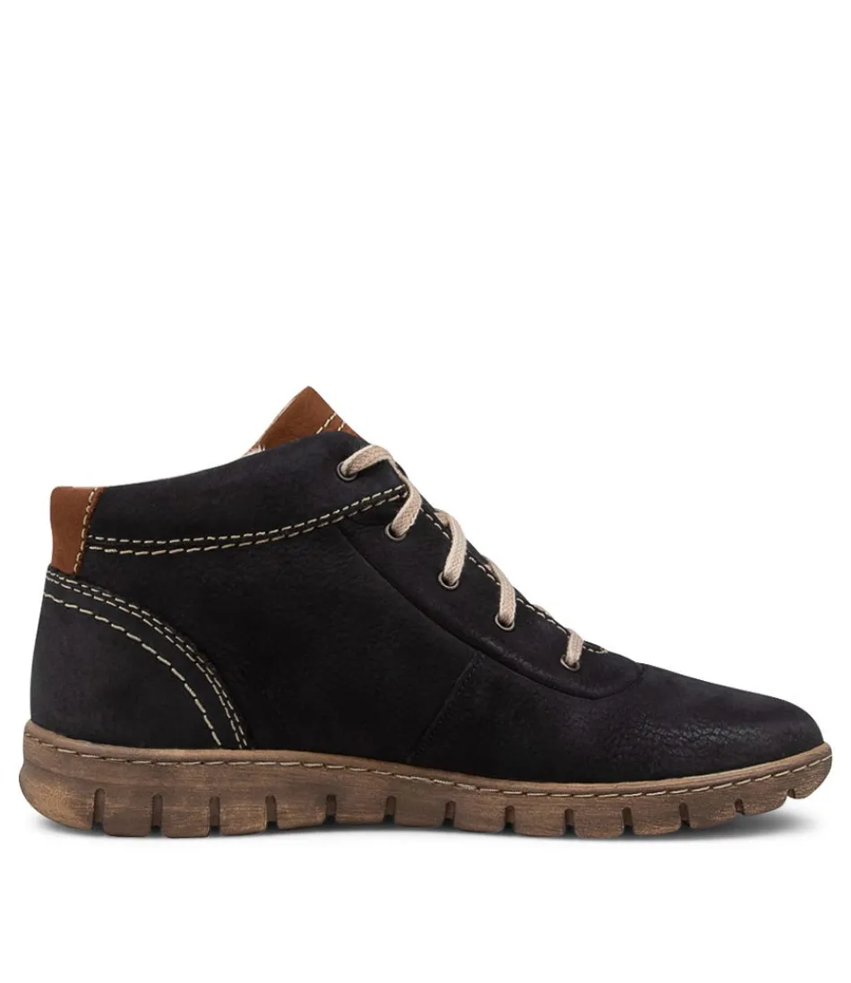 Bottines Femme JOSEF SEIBEL Steffi 53 - Cuir Souple Kombi Bleu Océan - Tige Courte Confortable