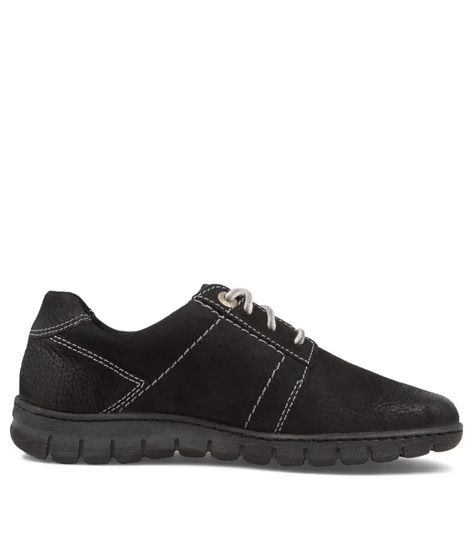 Baskets Confort Josef Seibel Steffi 59 en Suédine Noir pour Femme - Chaussures Urbaines Élégantes