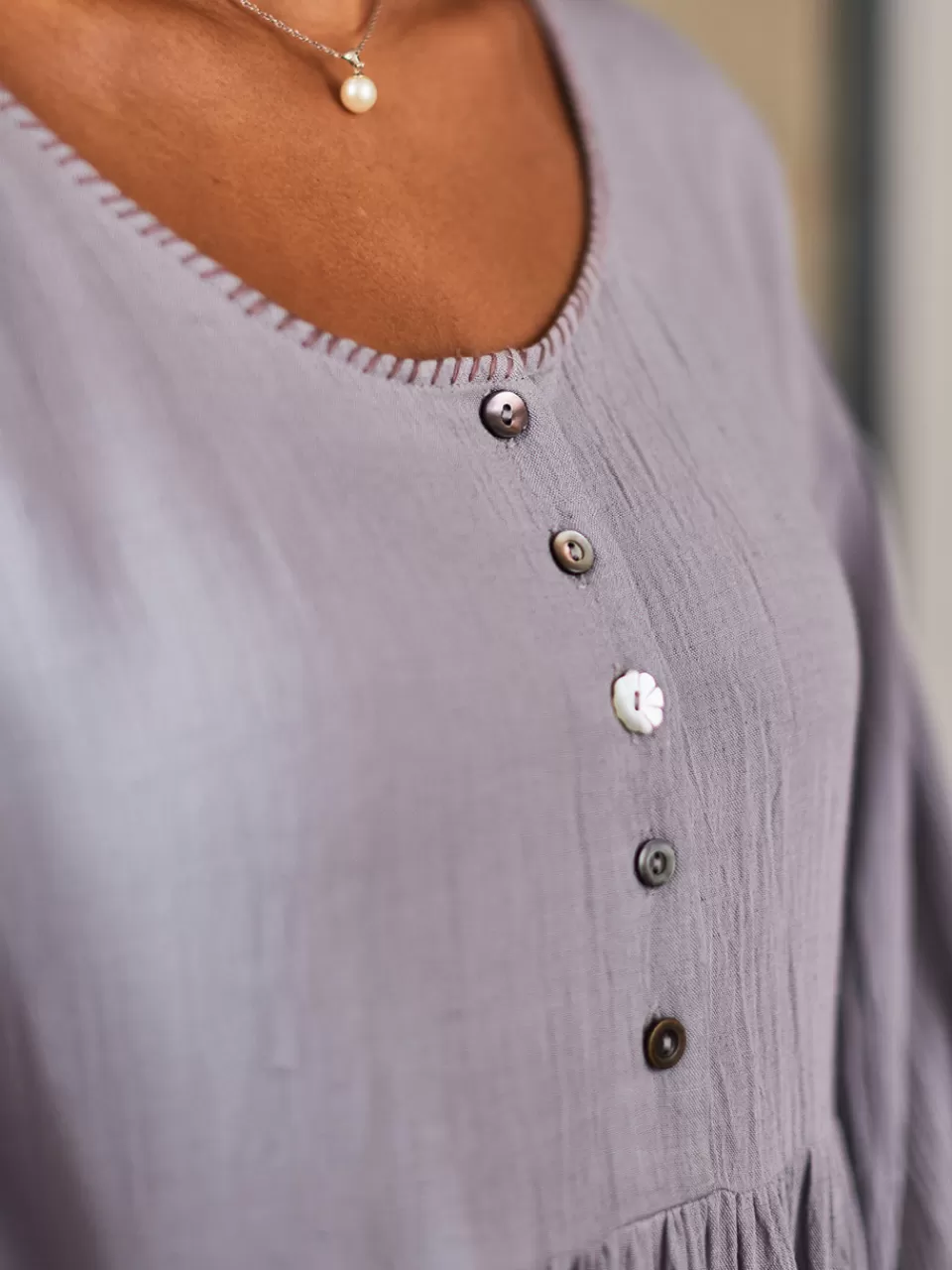 Robe Stockholm April Cornell - Ton Gris Souris Élégant à Prix Doux
