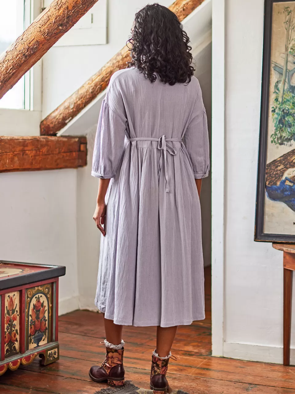 Robe Stockholm April Cornell - Ton Gris Souris Élégant à Prix Doux