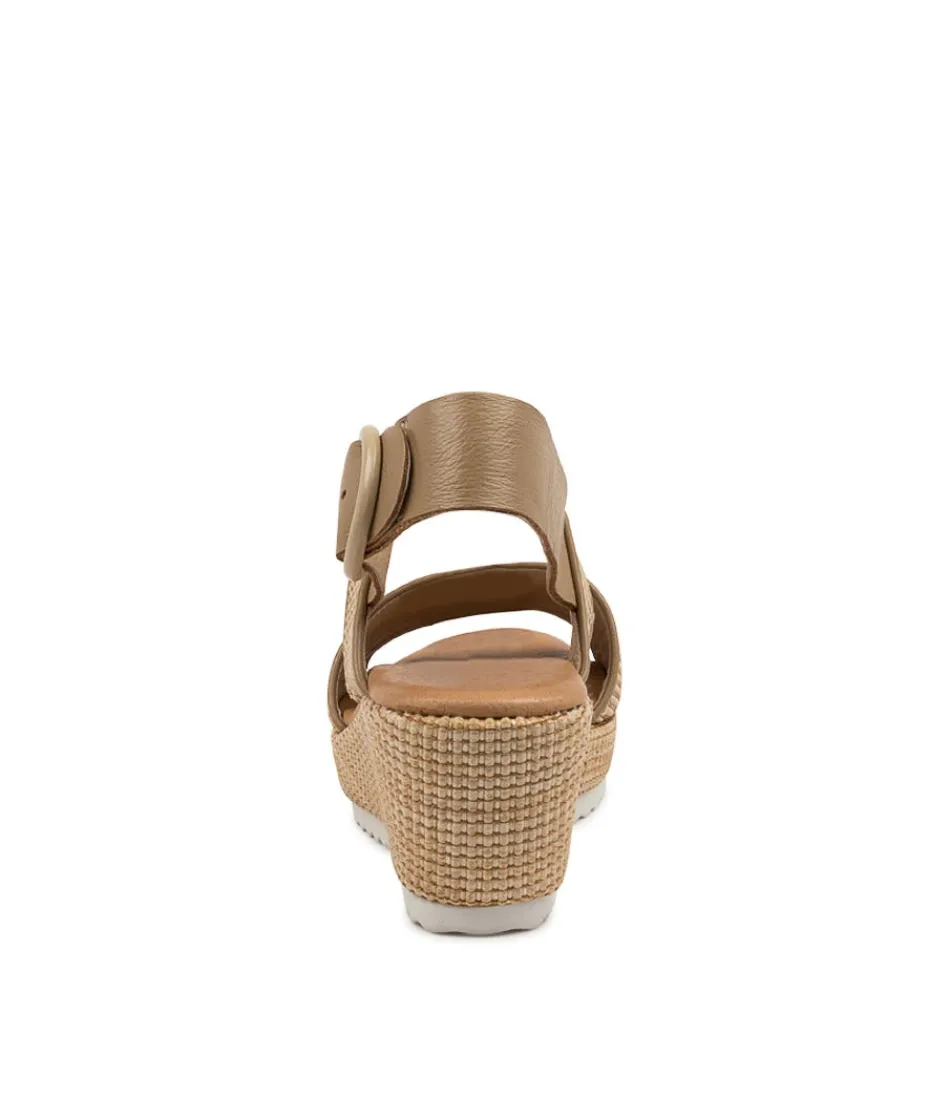 Espadrilles Élégantes DJANGO & JULIETTE pour Femme - Tressage Sable Sultane en Cuir Souple