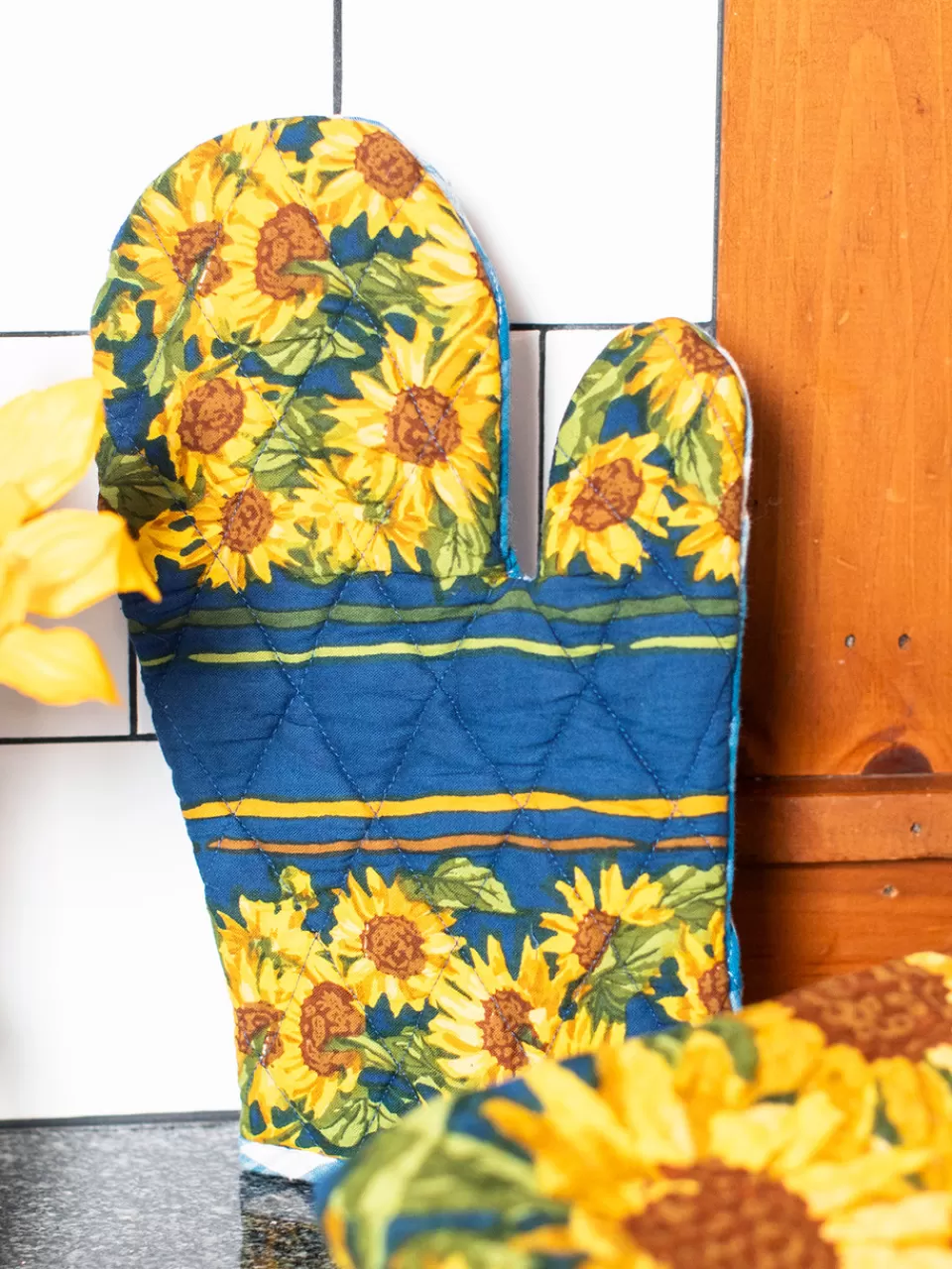 Duo de mitons de cuisine style patchwork 
