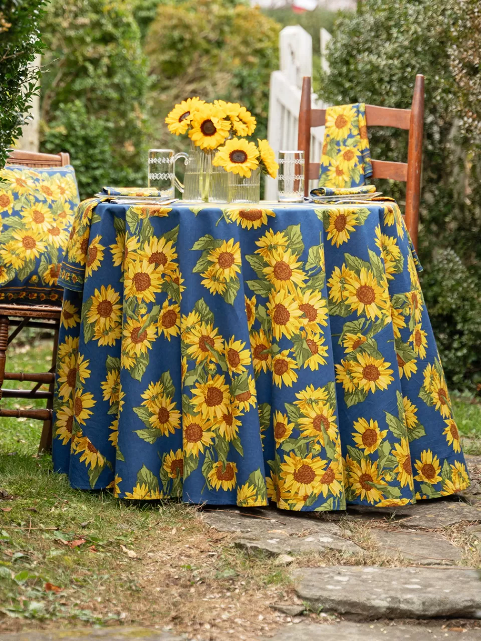 Nappe ronde Vallée des Tournesols - Collection printanière April Cornell