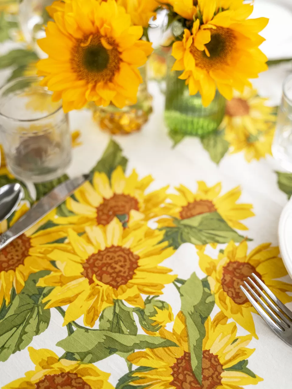 Nappe Bohème Tournesols des Champs – Collection Soldes Printemps April Cornell