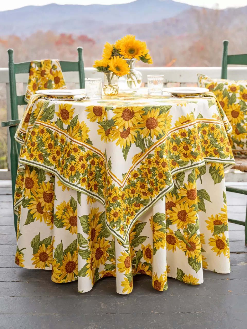 Nappe Bohème Tournesols des Champs – Collection Soldes Printemps April Cornell
