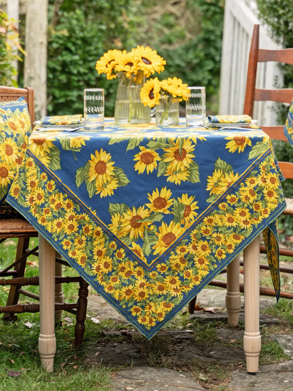 Nappe Élégante Champ de Tournesols – Collection Printanière April Cornell