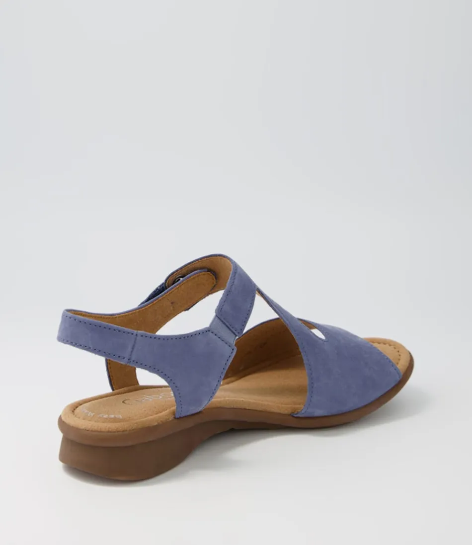 Sandales Femme GABOR 'Suraya Heaven' en Cuir Nubuck Souple - Confort Léger pour Journées Estivales