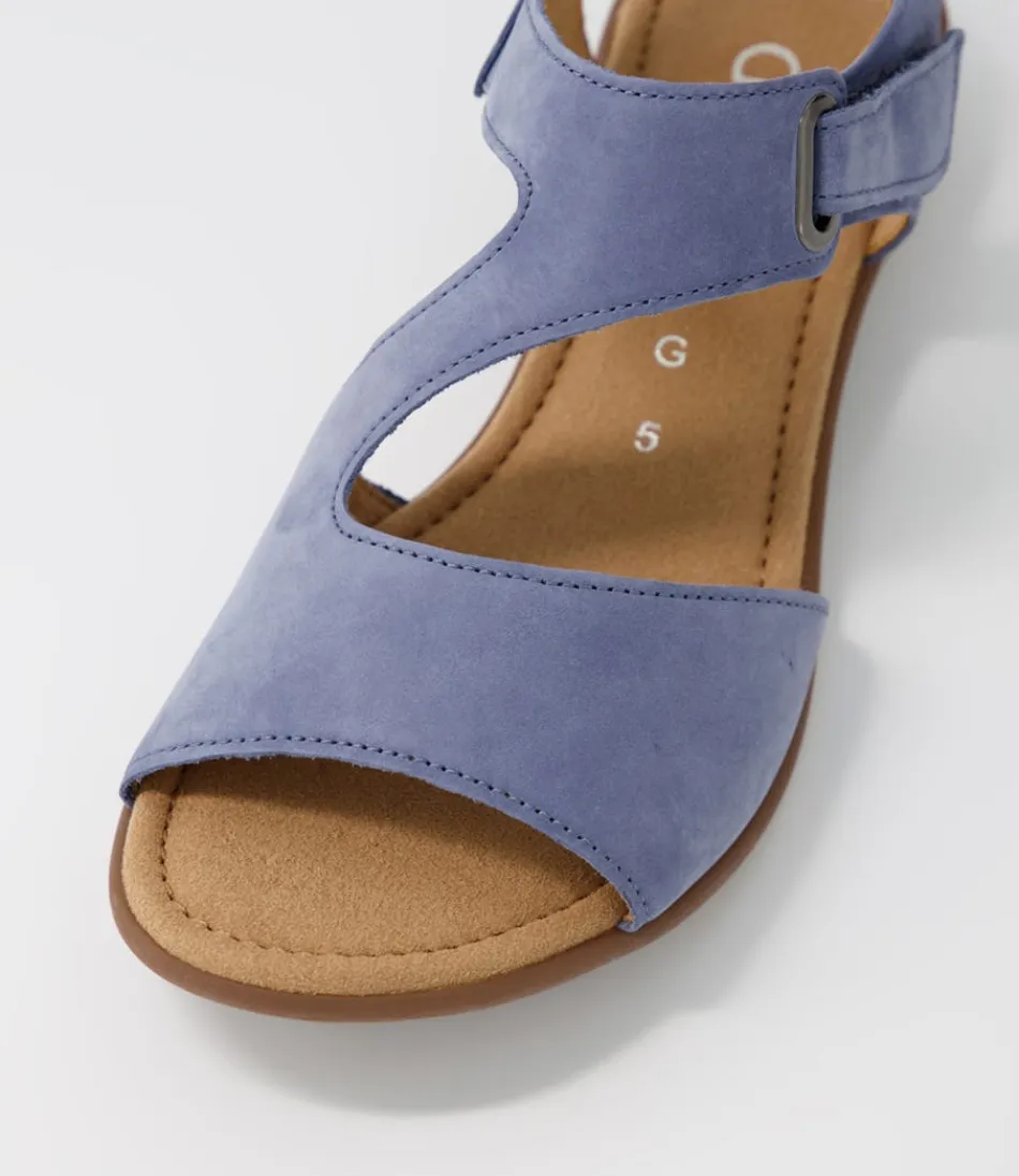 Sandales Femme GABOR 'Suraya Heaven' en Cuir Nubuck Souple - Confort Léger pour Journées Estivales