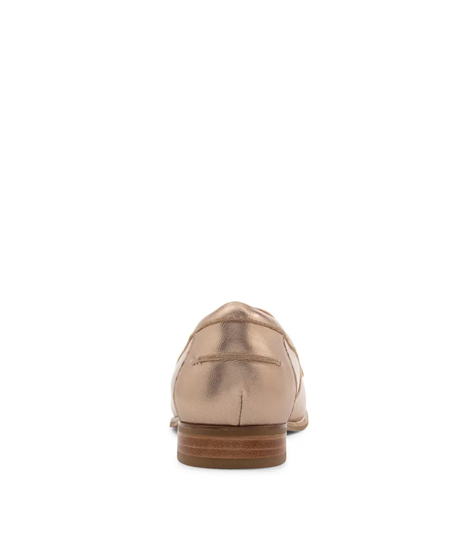 Mocassins Femme Tamya-XF en Cuir Champagne - Chaussures Élégantes Collection ZIERA