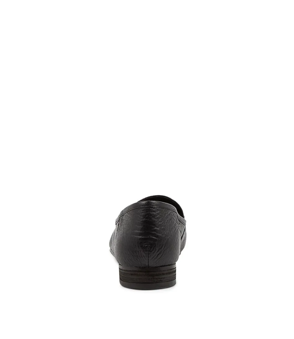 Mocassins Femme DIANA FERRARI - Cuir Noir Souple Élégants  
Style Intemporel pour Ville/Bureau - Marque Italienne  
Collection Printemps-Été 2024 - Confort Optimal au Quotidien