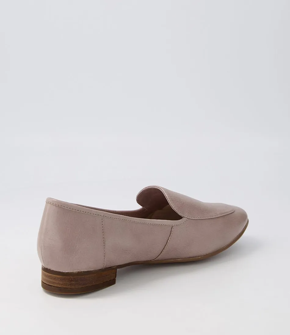 Mocassins DIANA FERRARI pour Femme - Temimie en Cuir Résistant Pierre Foncé - Chaussures plates élégantes sans lacets