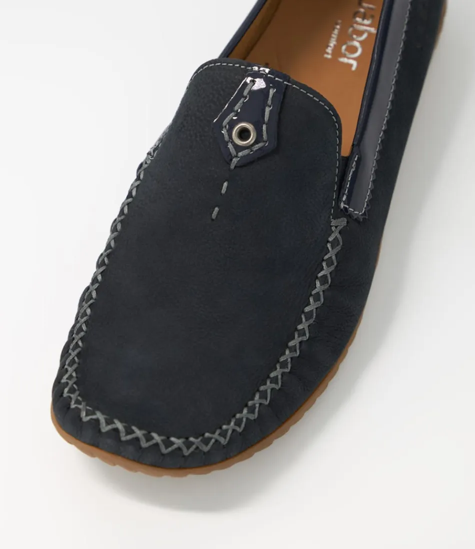 Mocassins Femme GABOR - Thessa en Daim Bleu Nuit, Élégants et Confortables