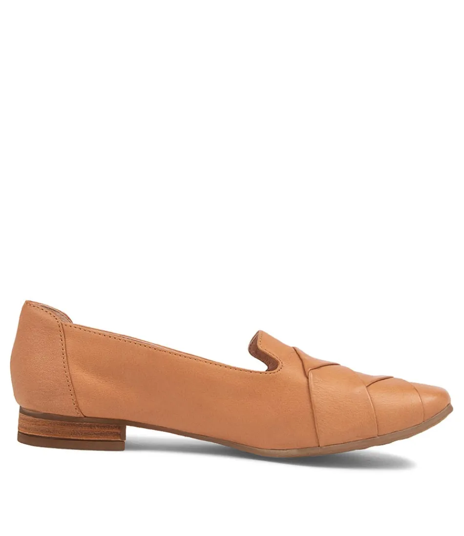 Mocassins élégants pour femme Diana Ferrari - Modèle Tilony en cuir patiné brun profond