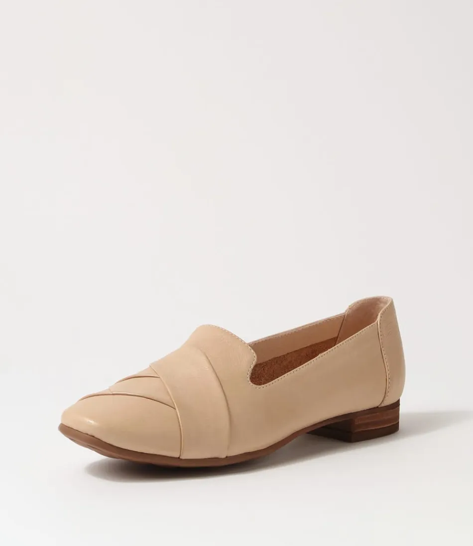 Mocassins Femme DIANA FERRARI en Cuir Souple Taupe – Style Tilony, Élégants et Confortables