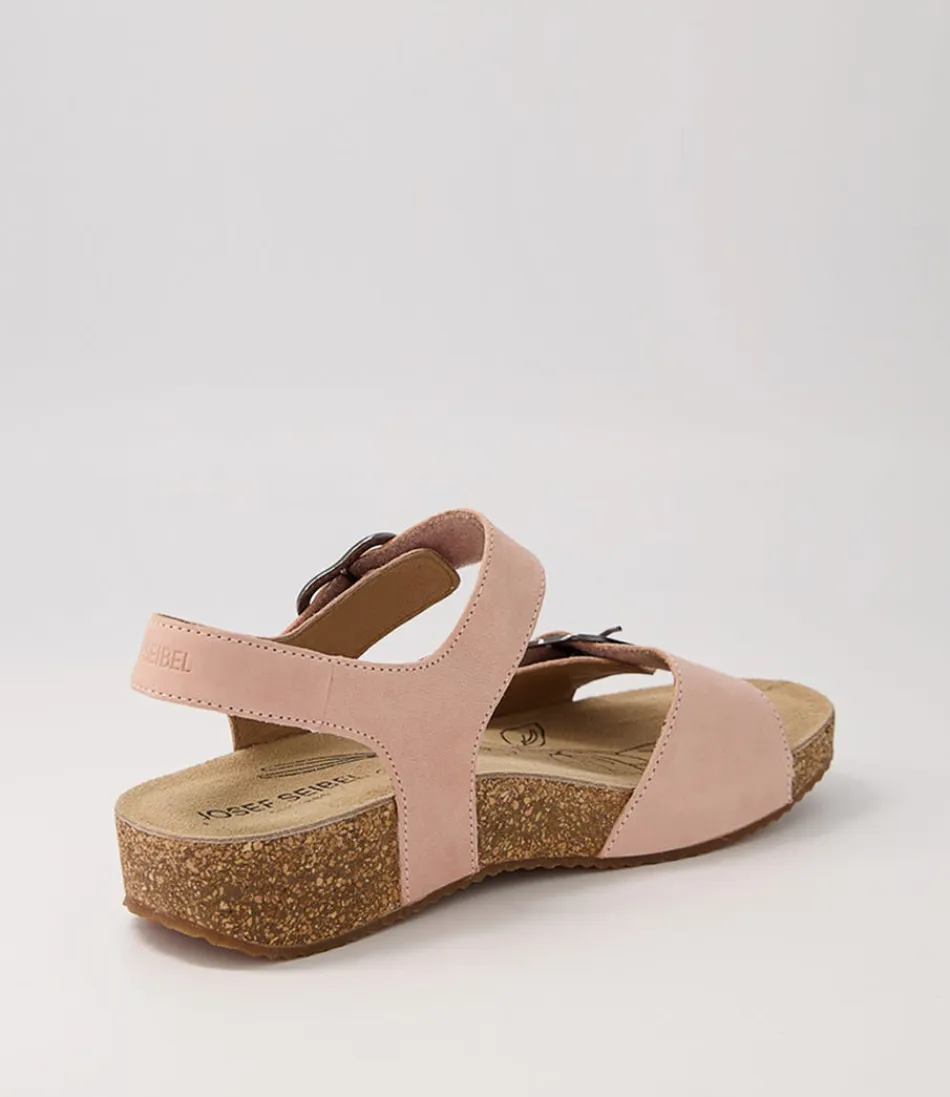 Sandales Josef Seibel Tonga-62 en cuir rosé - Confort féminin premium, style été élégant