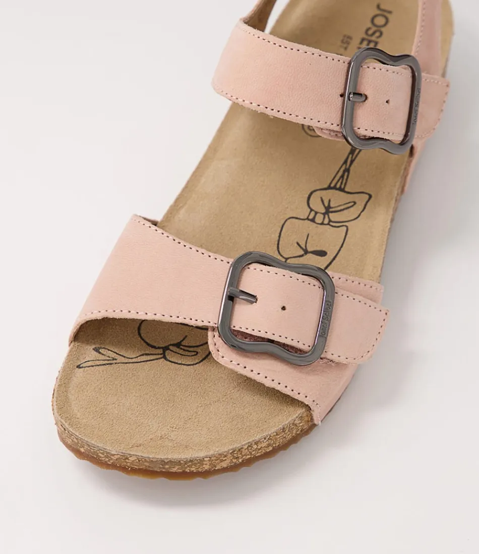 Sandales Josef Seibel Tonga-62 en cuir rosé - Confort féminin premium, style été élégant