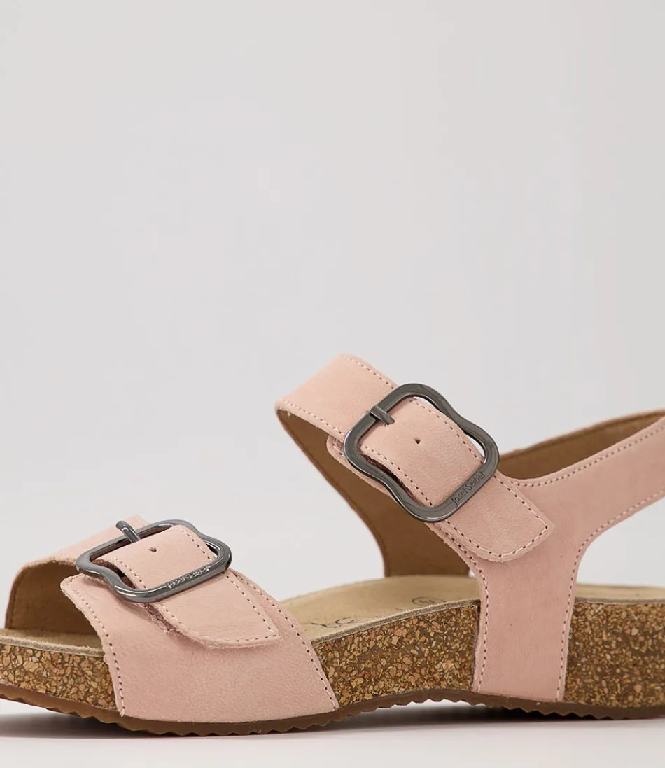 Sandales Josef Seibel Tonga-62 en cuir rosé - Confort féminin premium, style été élégant