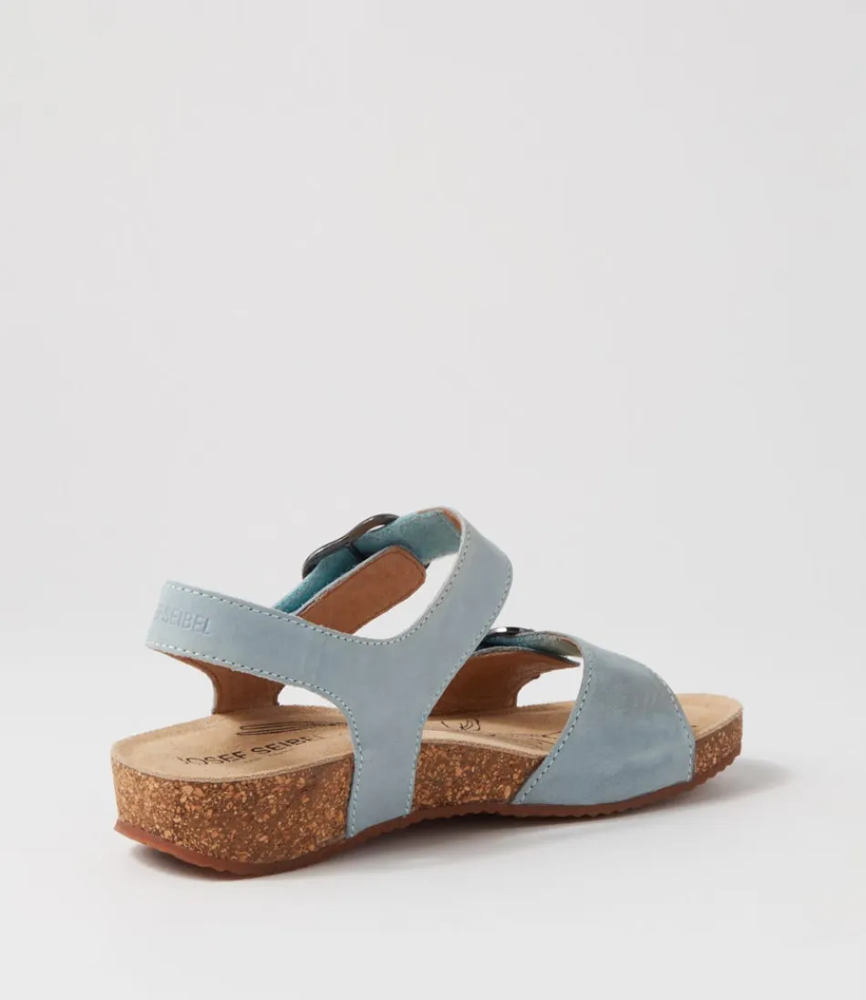 Sandales JOSEF SEIBEL Tonga 62 en Cuir Souple - Bleu Ciel Clair pour Femme | Confort Optimal & Style Urbain