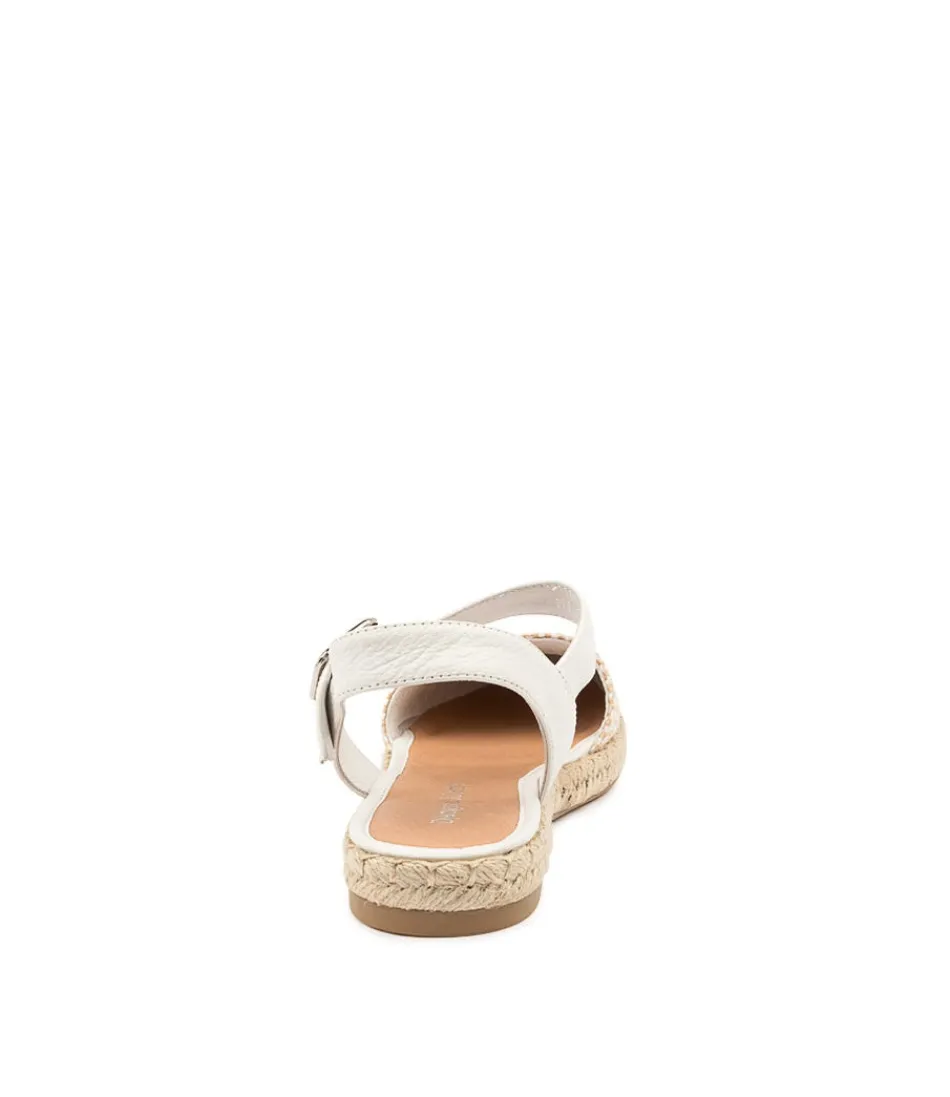 Élégantes Espadrilles DJANGO & JULIETTE pour Femme - Modèle Tonja en Tressé Naturel et Blanc Confortable