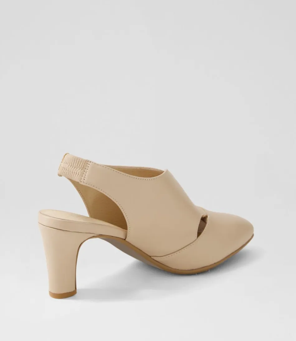 Escarpins DJANGO & JULIETTE en cuir velouté nude touba - Chaussures femme d'une élégance intemporelle