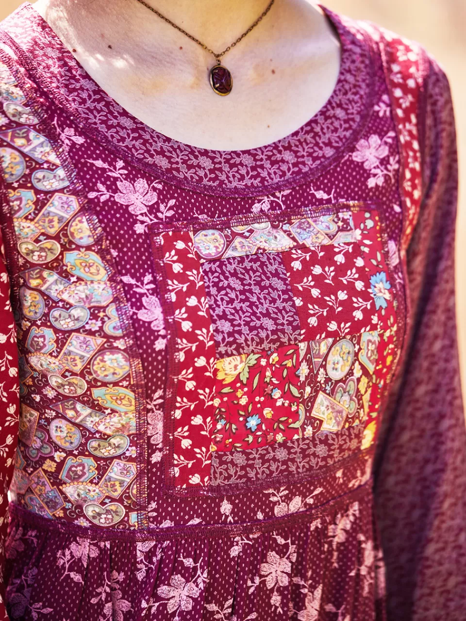 Robe Bohème en Patchwork Trois Baies - Collection Exclusive April Cornell