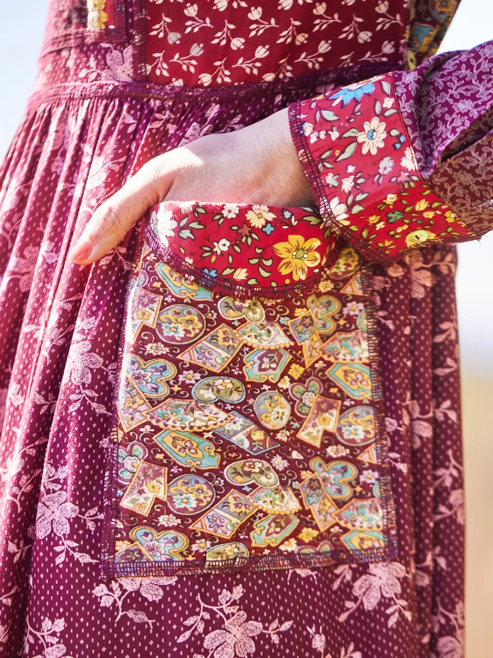Robe Bohème en Patchwork Trois Baies - Collection Exclusive April Cornell