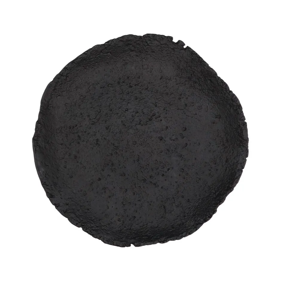 Pomax Collection TROMSO : Assiette de service en aluminium noir - Diamètre 29,5 cm x 3 cm de hauteur - Design épuré pour présentation élégante