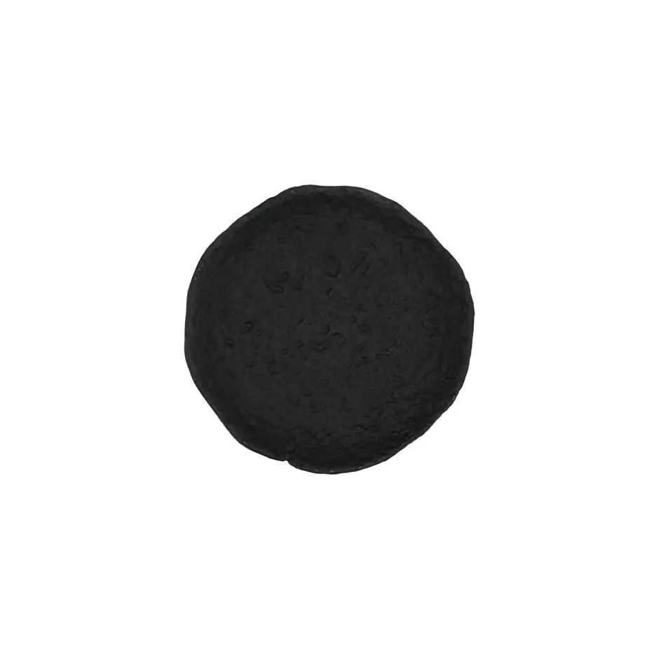 Assiette plate en aluminium Noir Tromso - Bols & Paniers Pomax - Design moderne pour service pratique - Dimensions 12,5 cm diamètre x 1,5 cm hauteur - Finition résistante anthracite
