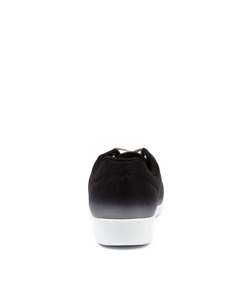 Escarpins Femmes ZIERA - Confort Optimal Modèle Umbria XF en Maille Respirante Noir Dégrader Blanc