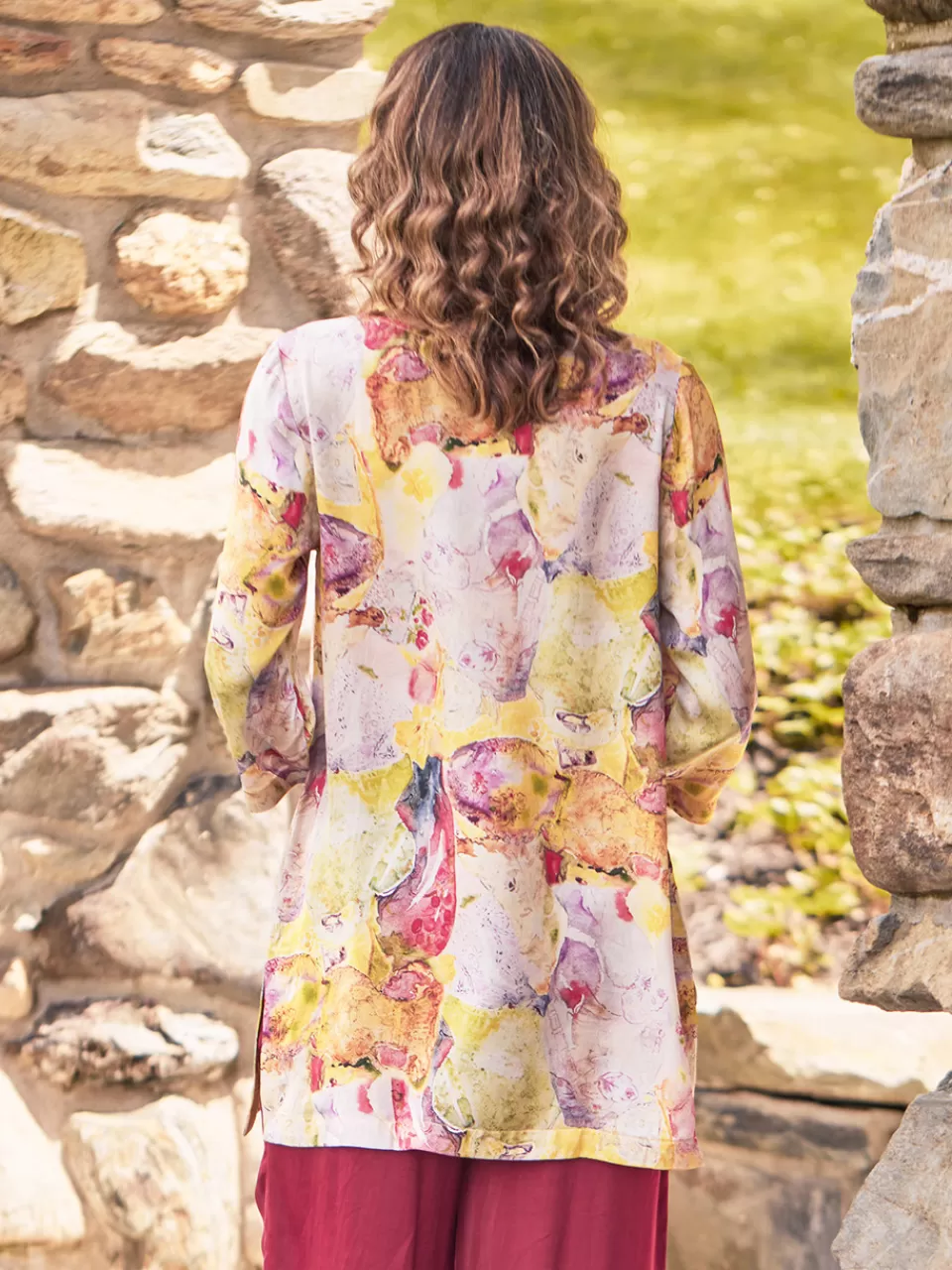 Tunique Bohème Printanière - Édition Limitée April Cornell en Coton Souple à Motifs Floraux (Prix Doux)