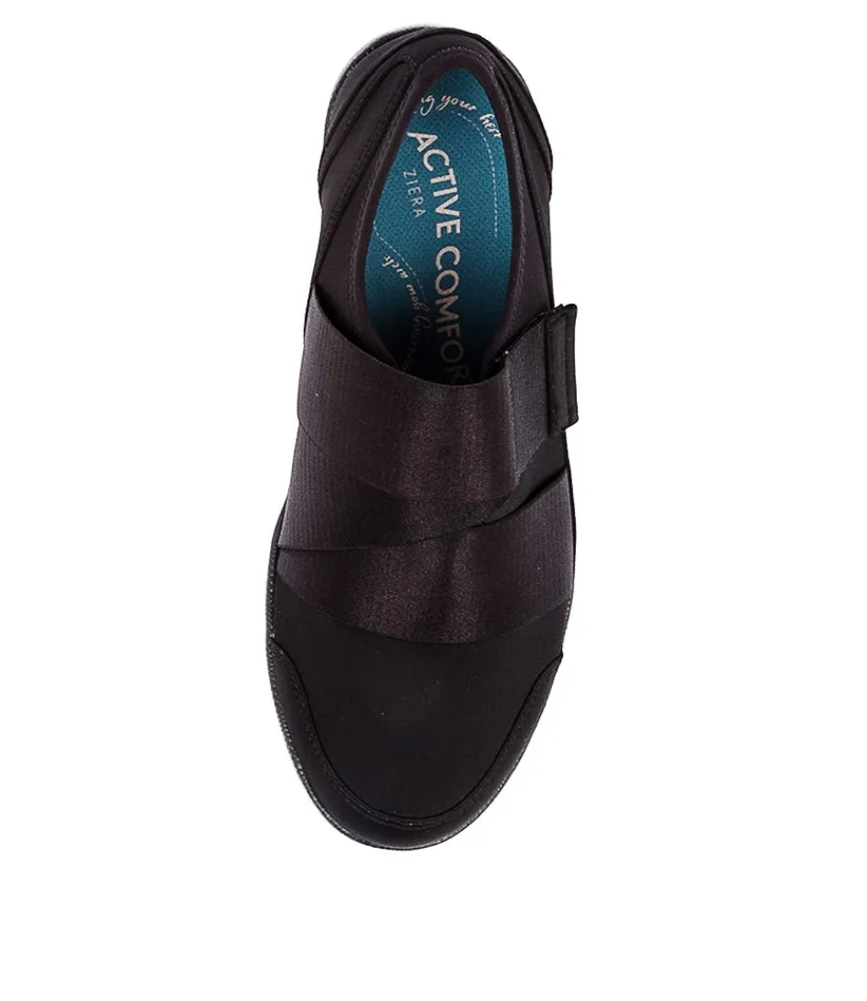 Escarpins Femme ZIERA - Confort Urbain en Néoprene Souple, Modèle FF Noir