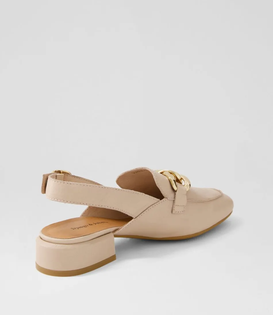 Escarpins Vabor en cuir naturel assortis aux mocassins Django & Juliette - duo féminin élégant pour tenues sophistiquées