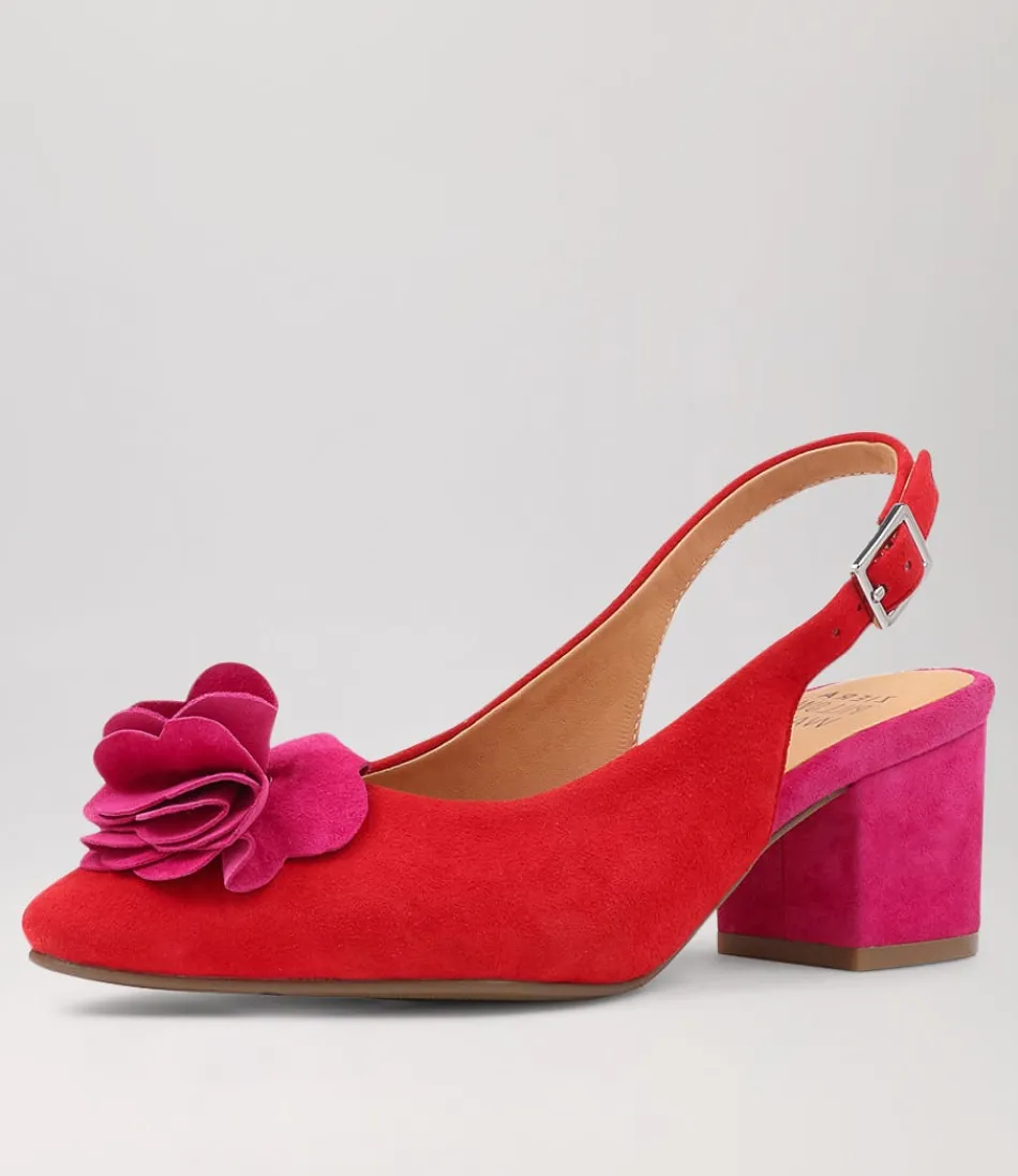Escarpins Vaccero Xw en Suédine Fuchsia Éclatant - Collection Femme ZIERA