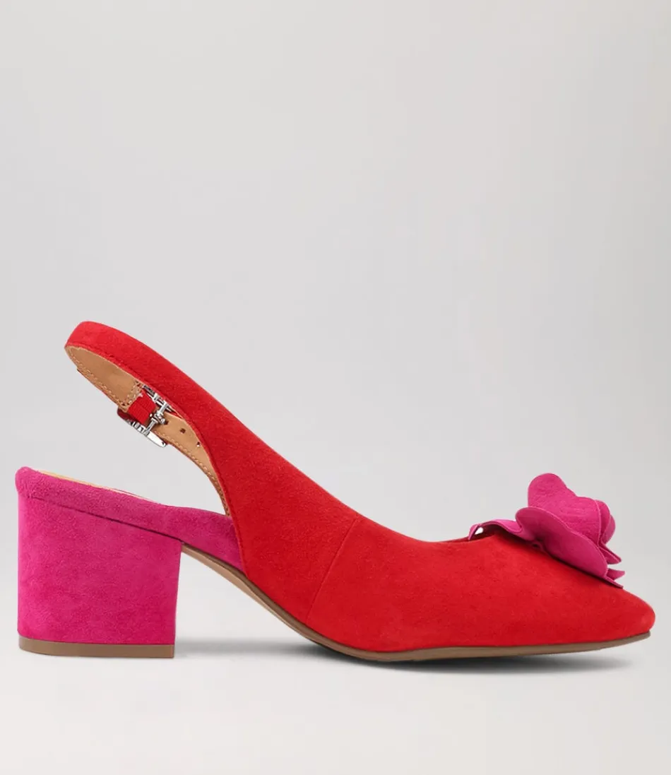 Escarpins Vaccero Xw en Suédine Fuchsia Éclatant - Collection Femme ZIERA