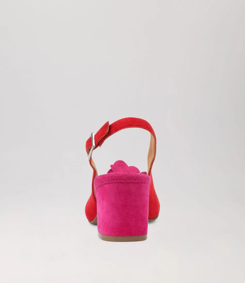 Escarpins Vaccero Xw en Suédine Fuchsia Éclatant - Collection Femme ZIERA