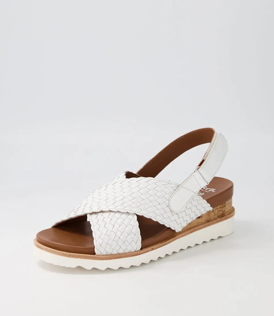 Sandales ARA Confort Femme – Valencia 06 en Cuir Blanc, Style Méditerranéen Léger