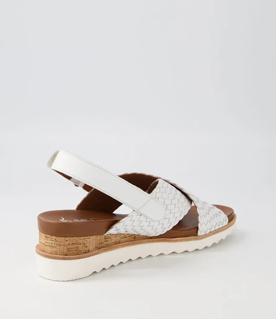 Sandales ARA Confort Femme – Valencia 06 en Cuir Blanc, Style Méditerranéen Léger