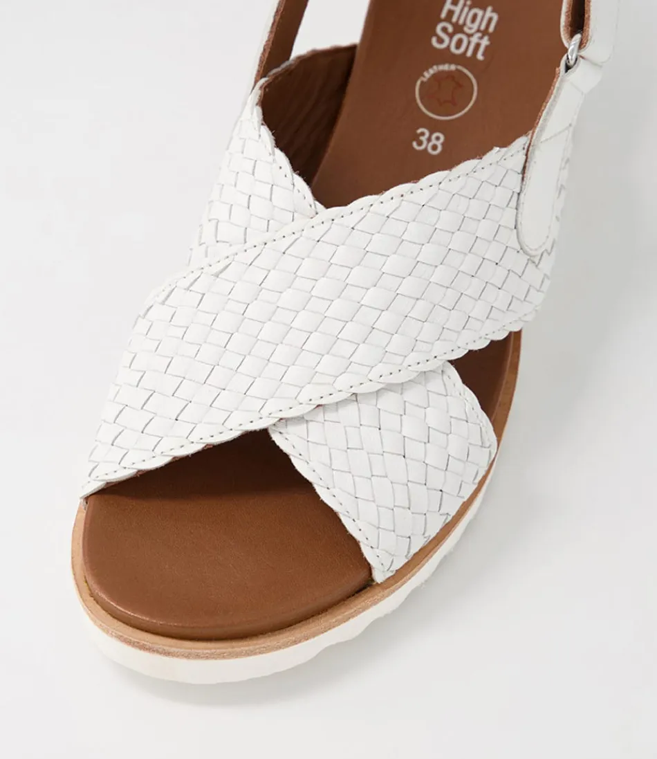 Sandales ARA Confort Femme – Valencia 06 en Cuir Blanc, Style Méditerranéen Léger